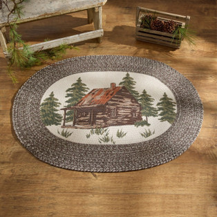 Cabin Braided Rug - 32x42 - 762242080836