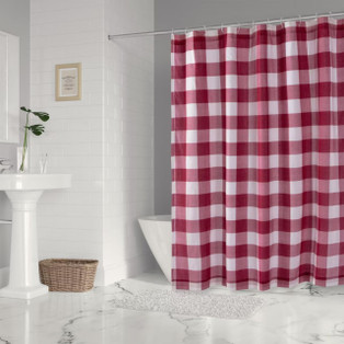 Camden Red Shower Curtain - 400000751276