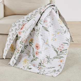Viviana Blush Quilted Throw - 400000751832
