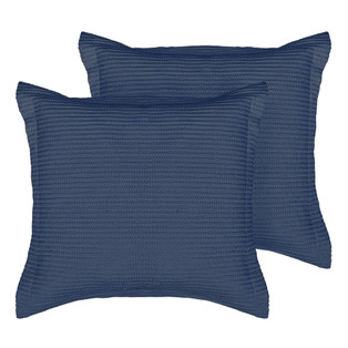 Cloud Waffle Navy Euro Sham - Set of 2 - 400000752129