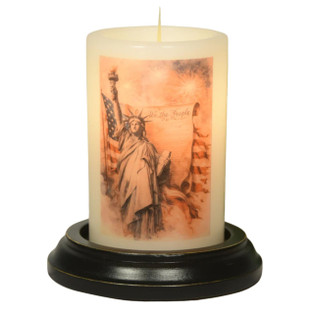 Candle Sleeve - Patriotic Summer Lady Liberty Vanilla - 844558076892