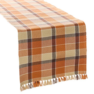 Rustic Fall Porch Table Runners - Plaid -