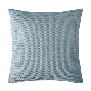 Cloud Waffle Chambray Square Pillow - 400000752358