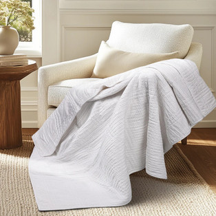 Cloud Waffle Throw - White - 400000752389