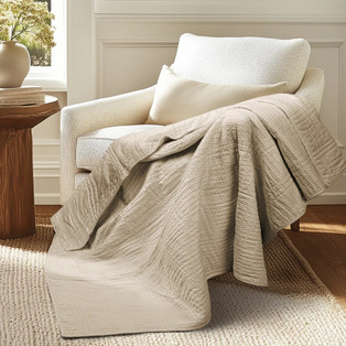 Cloud Waffle Throw - Taupe - 400000752402