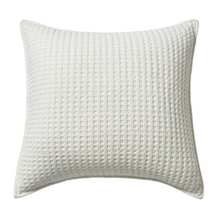 Mills Waffle Cream Square Pillow - 400000752952