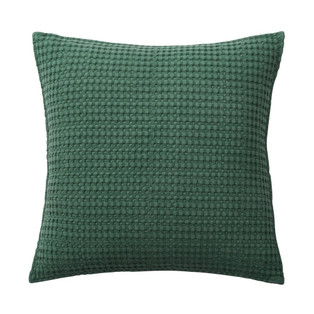 Mills Waffle Forest Green Square Pillow - 400000753041