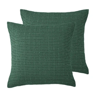 Mills Waffle Forest Green Euro Sham - Set of 2 - 400000753256