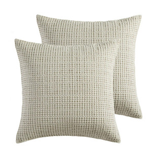 Mills Waffle Wheat Euro Sham - Set of 2 - 400000753324
