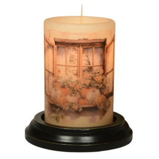 Candle Sleeve - Weathered Garden Window Fall Antique Vanilla - 400000762999