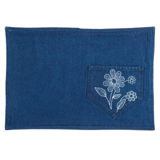 Dolly Denim Placemats - Set of 6 - 762242091658