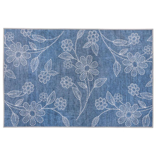 Dolly Denim Washable Rug - 24x38 - 762242091702