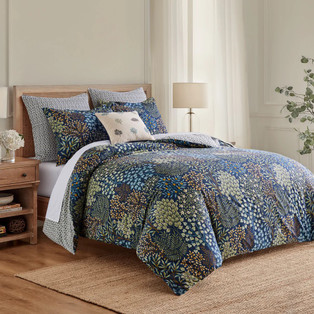 English Forest Navy Comforter Set -