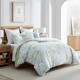 English Forest Green Comforter Set -