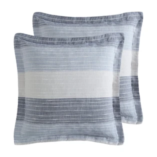 Sand Stripes Blue Euro Sham - Set of 2 - 400000764030