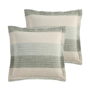 Sand Stripes Sage Euro Sham - Set of 2 - 400000764061