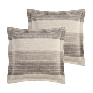 Sand Stripes Chocolate Euro Sham - Set of 2 - 400000764078