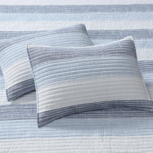 Sand Stripes Blue Pillow Sham - 400000764696