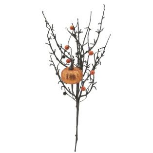 Sparkly Pumpkin Twiggy Pick - 7x15 - 400000763774