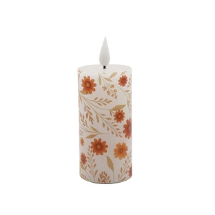 Fall Flowers Timer Candle - LED Votive 2x4 - 400000763866