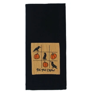 Tic Tac Crow Towel - 18x28 - 648558037156