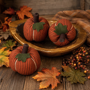 Pumpkin Spice Mini Pumpkins - Set 3 - 648558037170