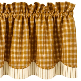 Northbridge Mustard Layered Valance - 72x15.5 - 648558042457