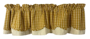 Northbridge Mustard Layered Valance - 72x15.5 - 648558042457