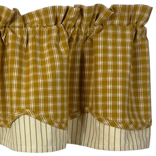 Northbridge Mustard Layered Valance - 72x15.5 - 648558042457
