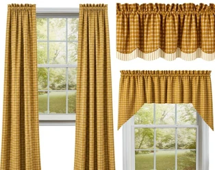 Northbridge Mustard Curtain Collection -