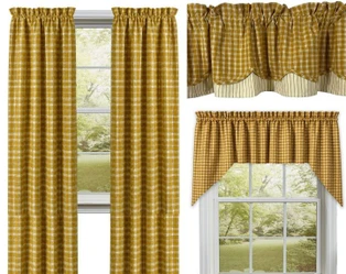 Northbridge Mustard Curtain Collection -
