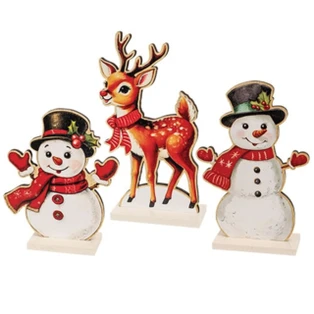 Nostalgic Winter Wooden Friends - Set of 3 (Asst) - 400000766843
