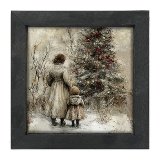 A Walk In Winter - Black Frame 14x14 - 400000767079