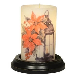 Candle Sleeve - Poinsettia Lantern Vanilla - 400000767680