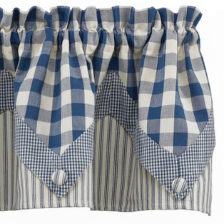 York Blue Valance - Point 72x15 - 762242205413