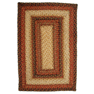 Russet Jute Braided Rugs - 40000023406