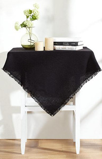 Burlap Table Cloths - Black - 40000034413