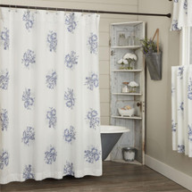 Cozy Cottage Bathroom Refresh: Shower Curtains, Towels and Small Accents