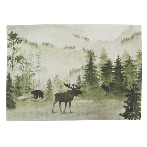 Watercolor Moose Decorative Dishtowels - Set of 2 - Country Village Shoppe