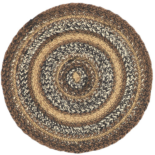 Espresso Jute Half Circle Rug - Country Village Shoppe