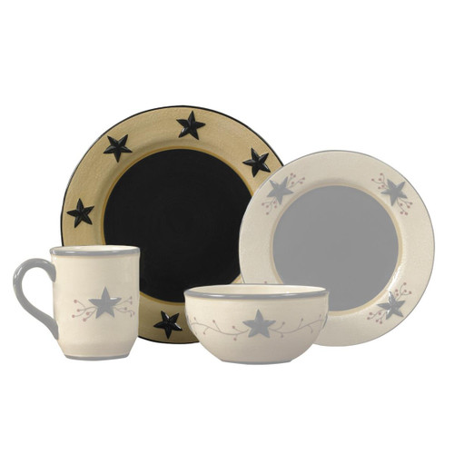 Park Designs 3-Piece Star Vine Canister Set, Cream/Black