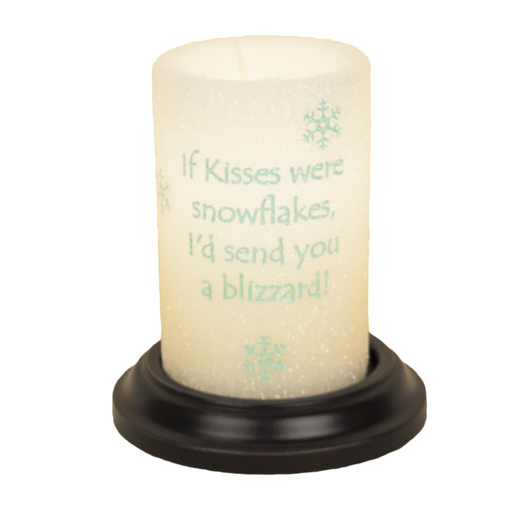 Candle Sleeve - If Kisses Were Snowflakes - 844558057020