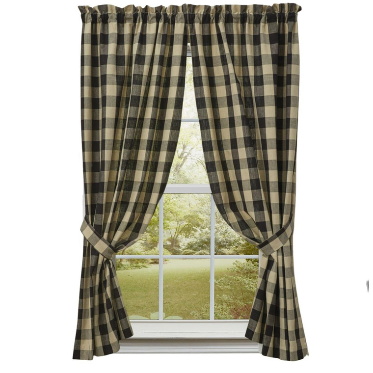 Wicklow Check Black Panels - 72x63 - 762242401297