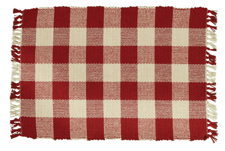 Wicklow Check Garnet Placemats - Set of 6