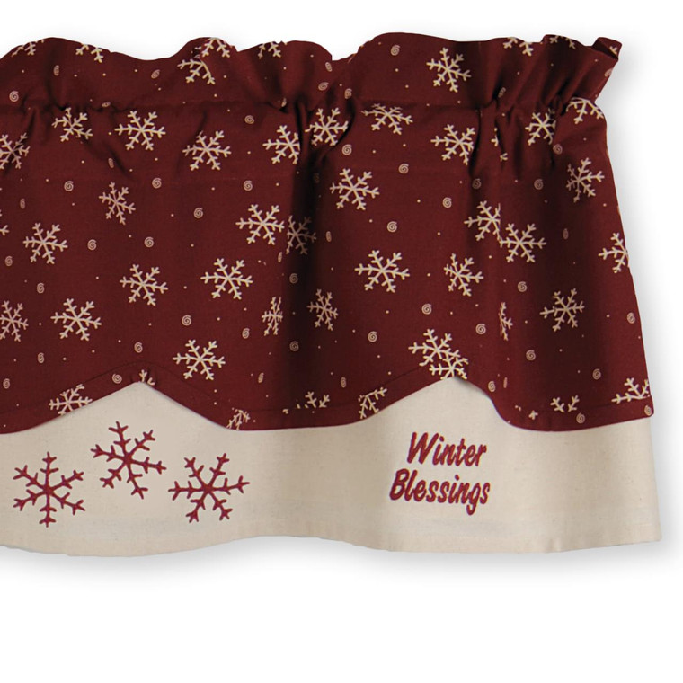 Winter Blessings Valance - Exclusive 72x15.5 - 400000518688