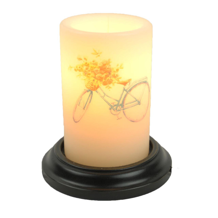 Candle Sleeve - Colored Bicycle