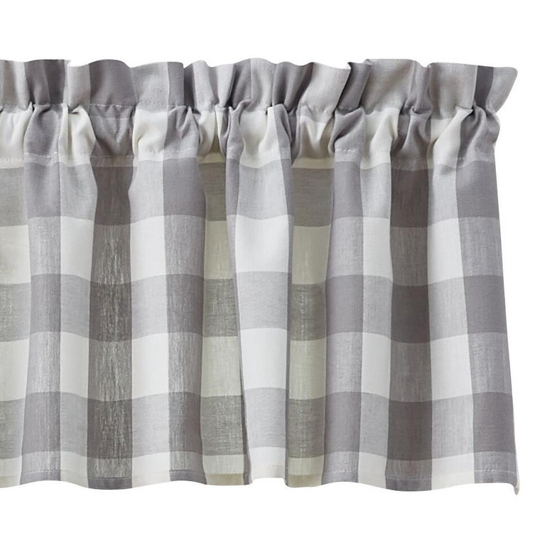 Wicklow Check Dove Valance - 72x14