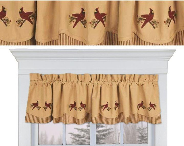 Ticking Cardinal Curtain Collection
