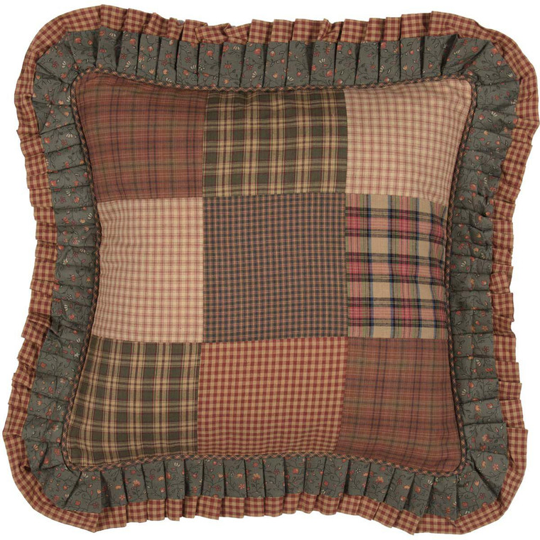 Crosswoods Patchwork Pillow - 18x18 - 840528166020