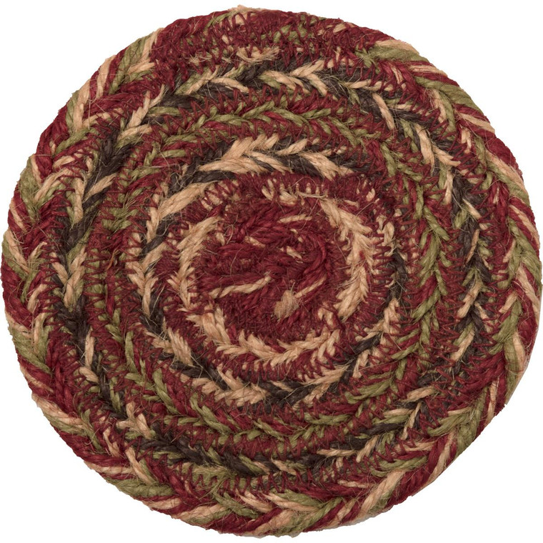 Cider Mill Jute Coasters - Set of 6 - 840528173349